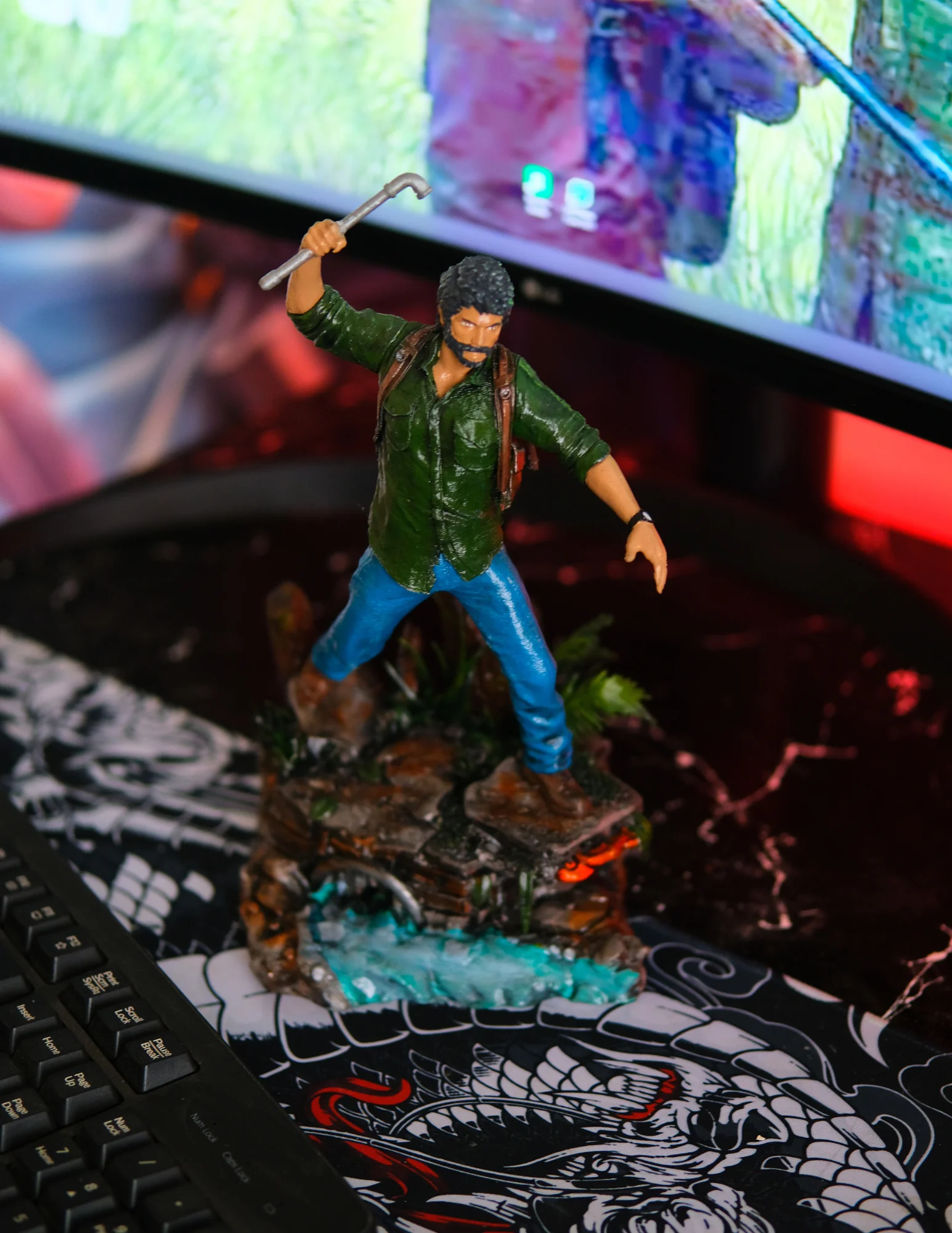 The Last of Us Joel Miller Figür 25 cm - El Boyaması Koleksiyonluk figür
